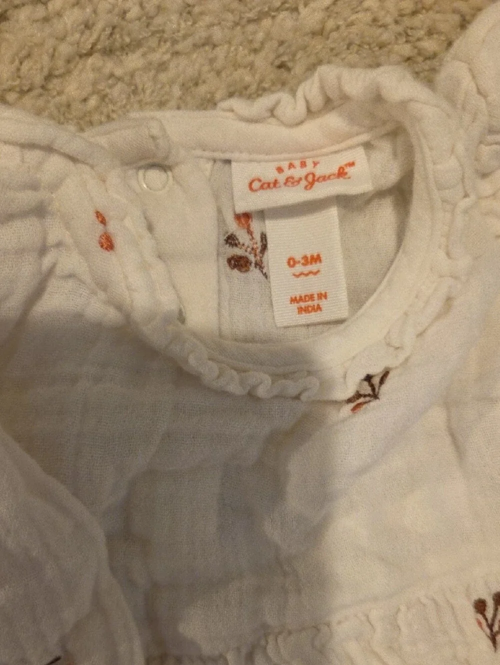 Girls Mixed Tops, Pants, & Dresses - Rust, Cream, Mauve, White, Mustard Set Boho